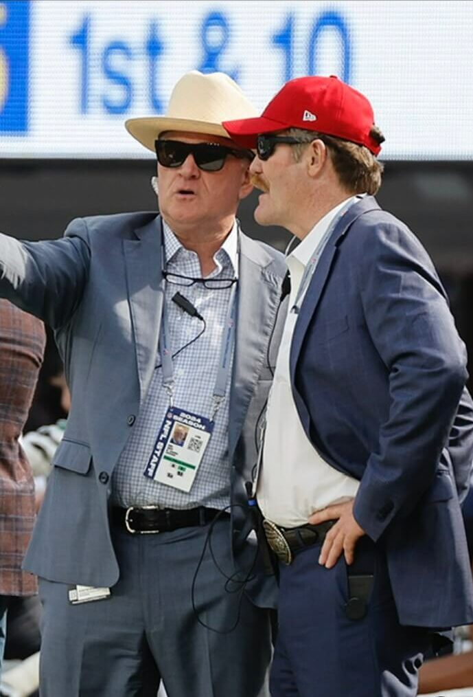 J. Patrick Johnson standing with NFL Staff